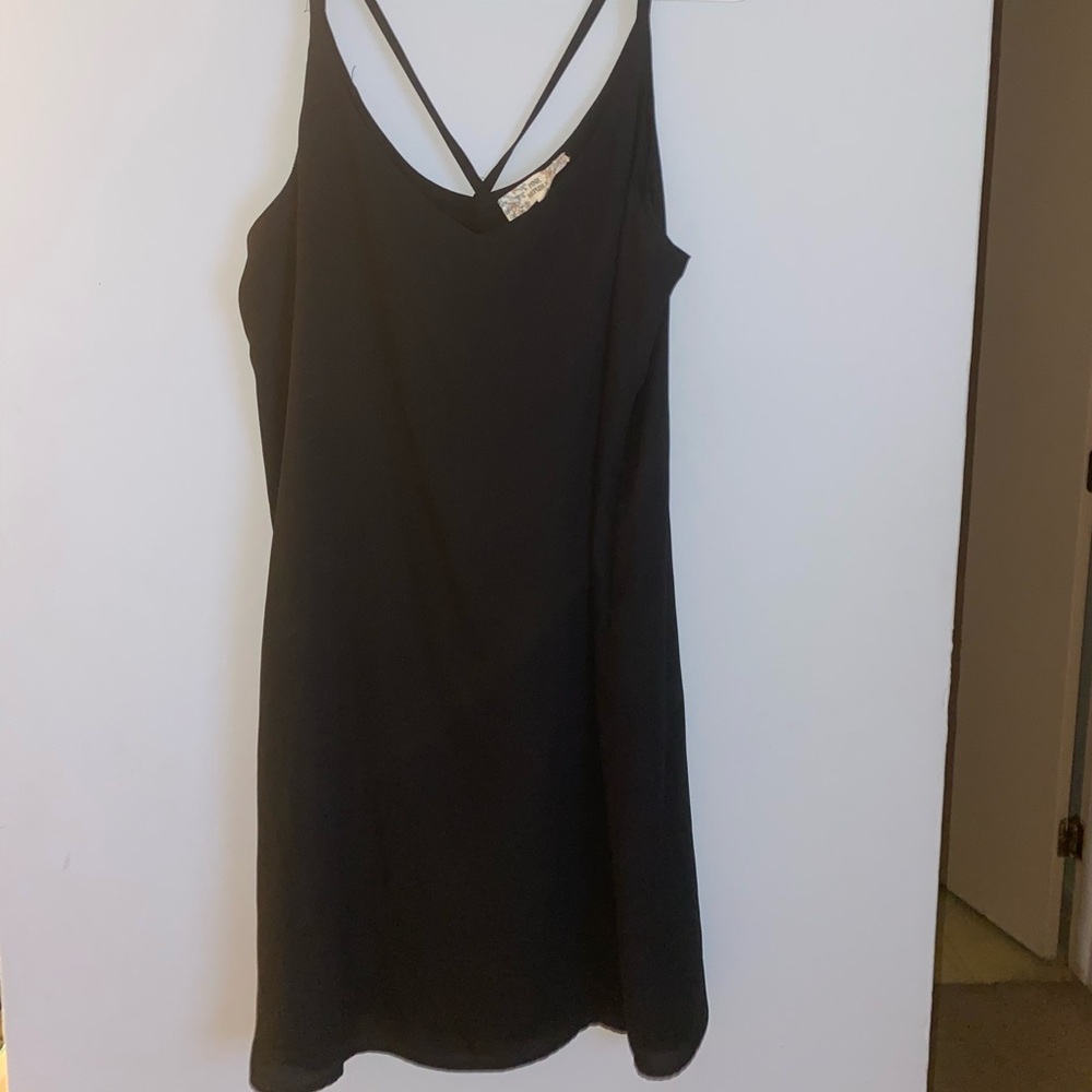 Black womens spaghetti strap dress